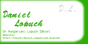 daniel lopuch business card